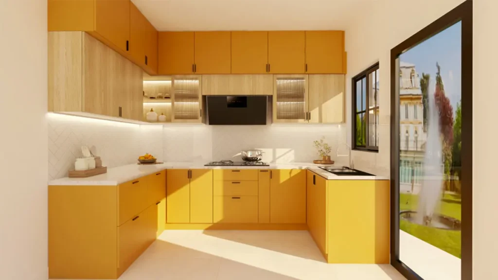 U-SHAPED-Modular-Kitchen-Design