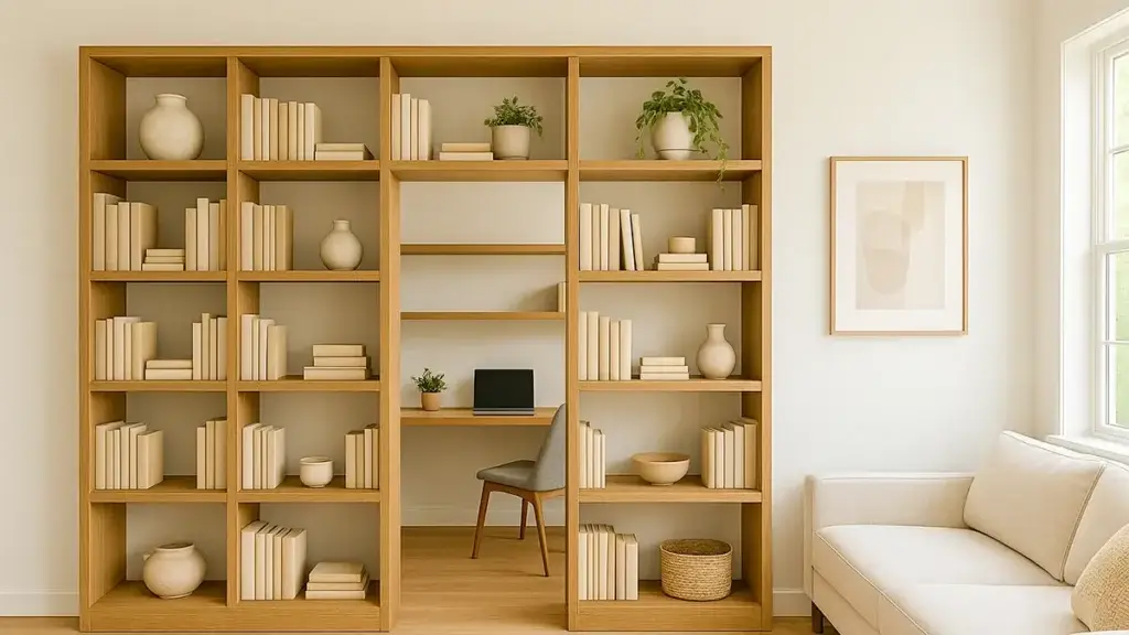 Living-Room-Unique-Partition-Design-Bookshelf-Partition