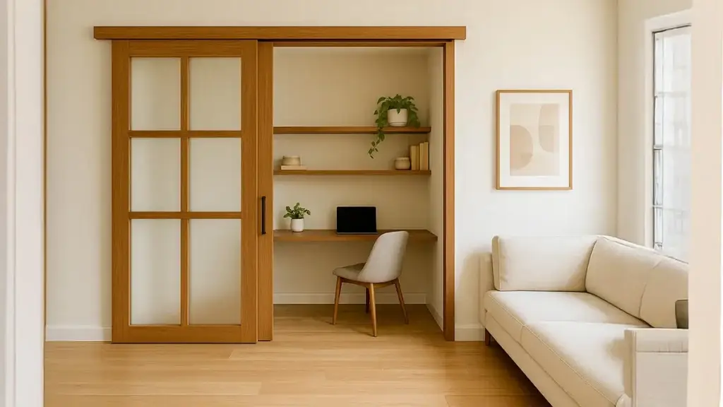 Living-Room-Unique-Partition-Design-Sliding-Glass-or-Wood-Panels