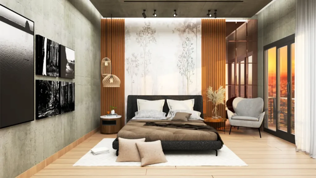Modern-luxury-master-bedroom-in-Bangalore-by-Homzinterio