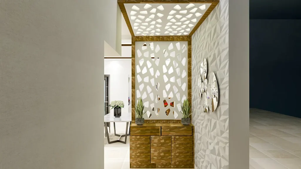 Foyer-Design-Idea-for-Indian-feel-Cultural-Accents