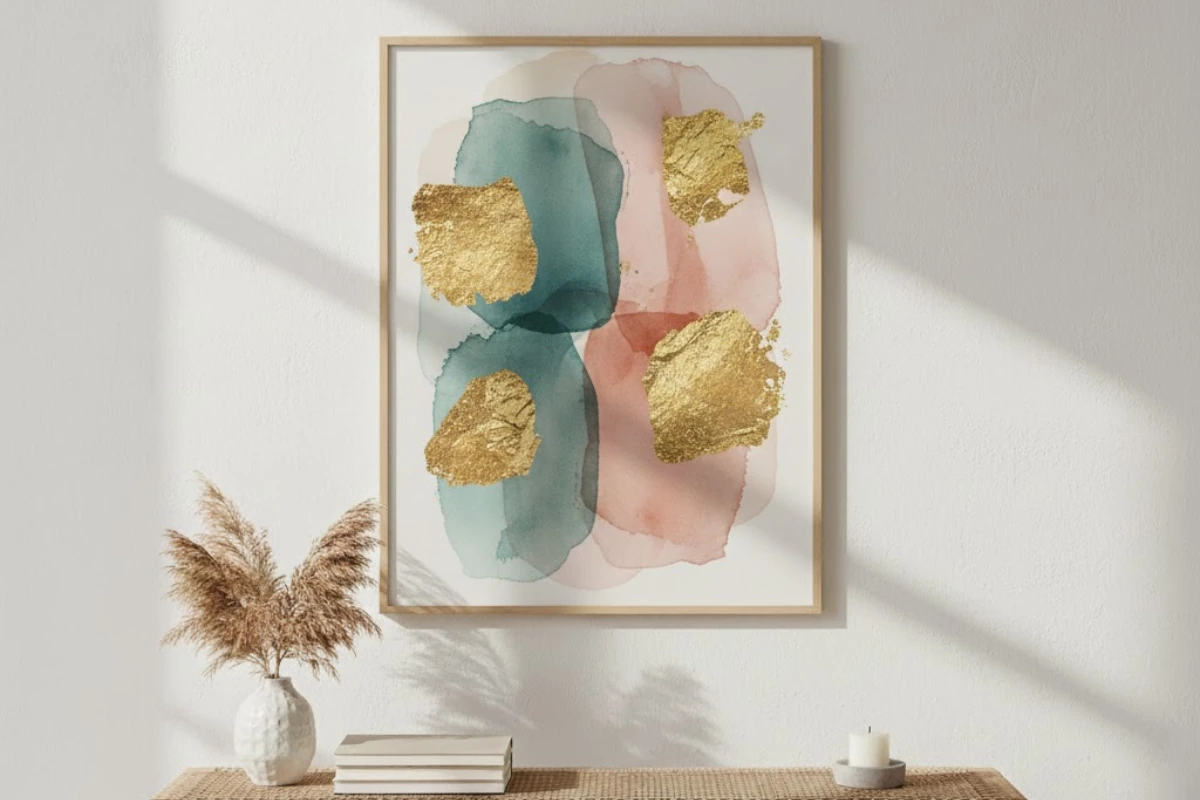 Gold Leaf Accents painting design ideas
