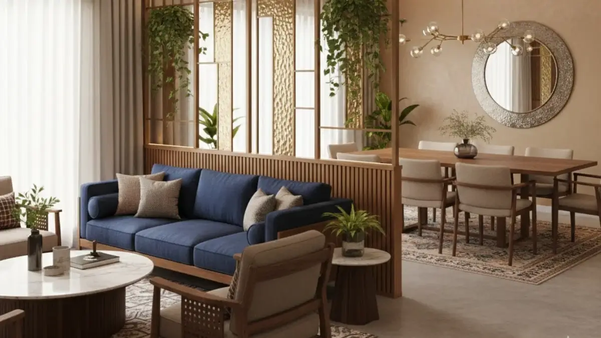 Modern Partition Design for Living Room