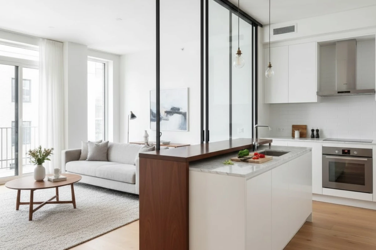 Semi-Open kitchen design