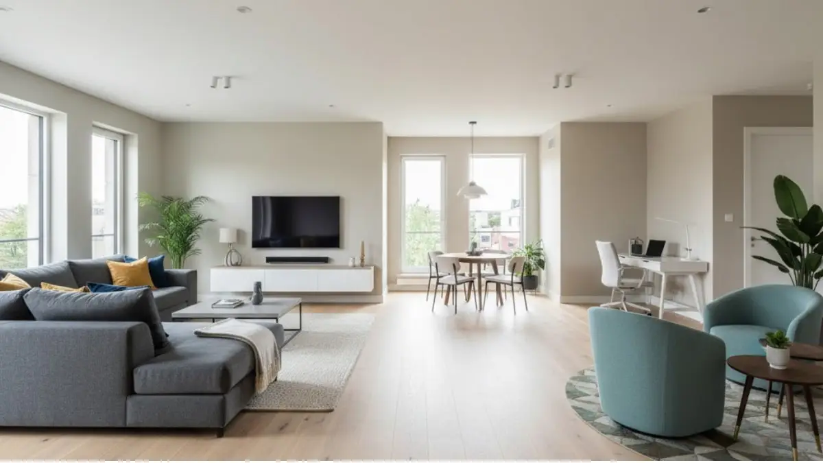 clear zone living room area