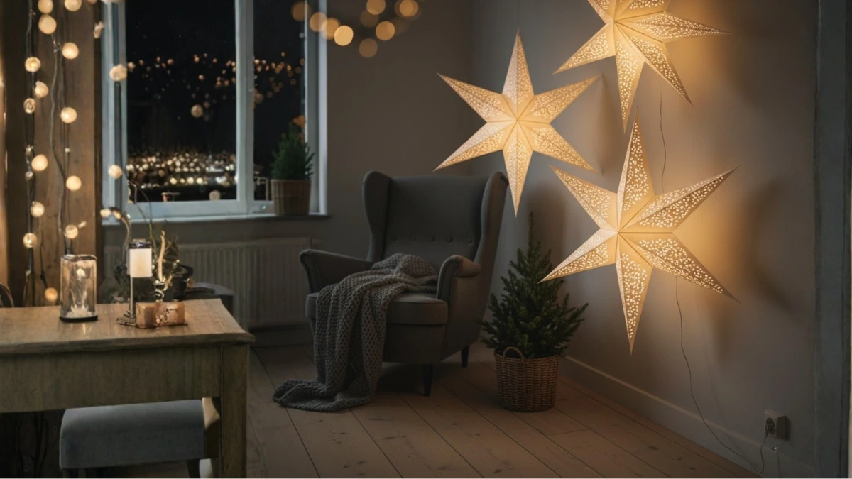 Christmas Decorations-Paper Bag stars