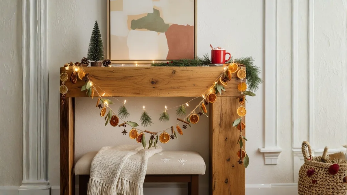 DIY Christmas Decorations Secreats-Dried Orange Garlands