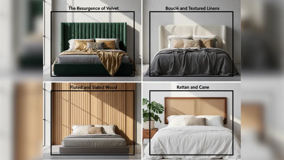 Material Matters while designing bed headboard