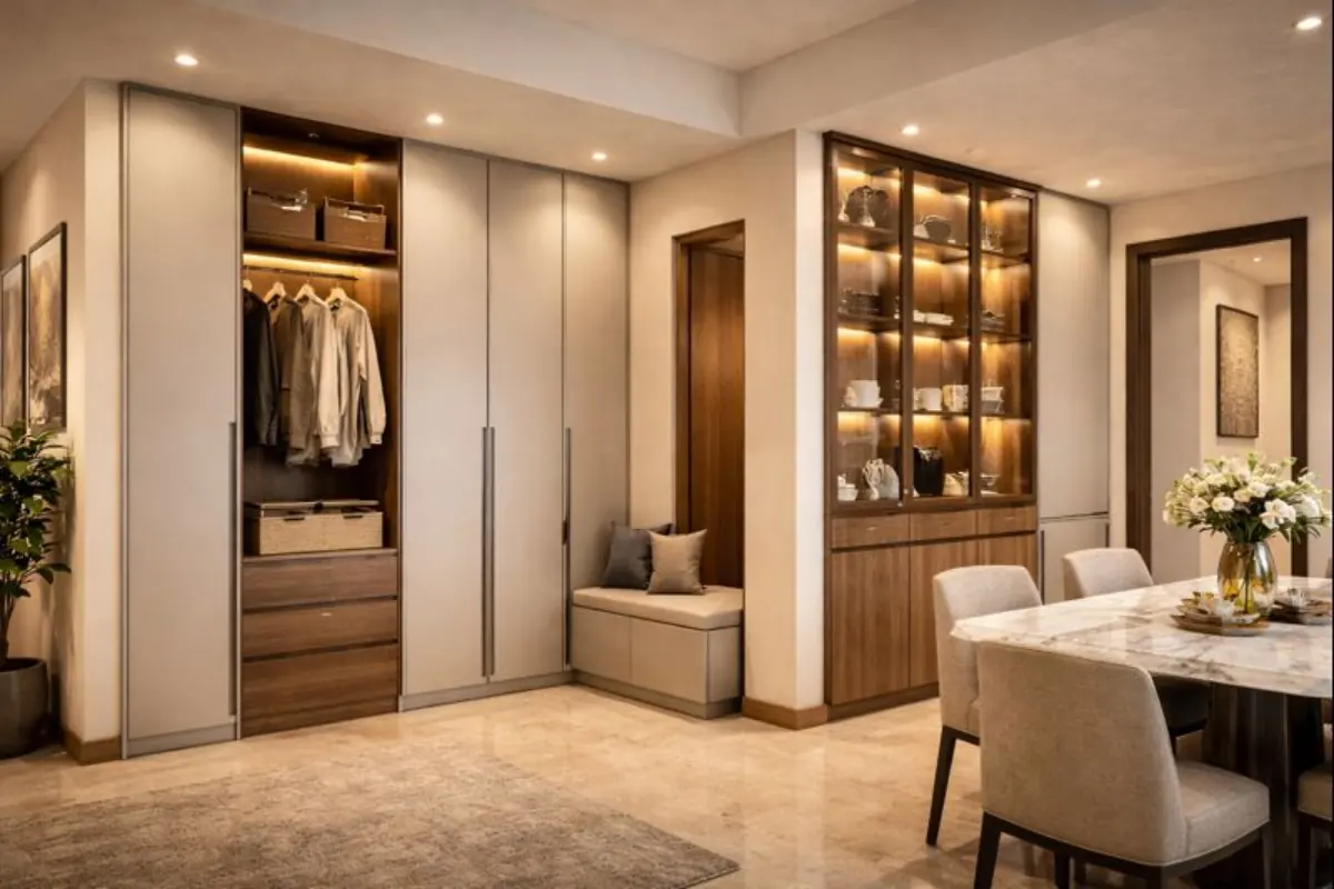 Smart solution for wardrobe guide