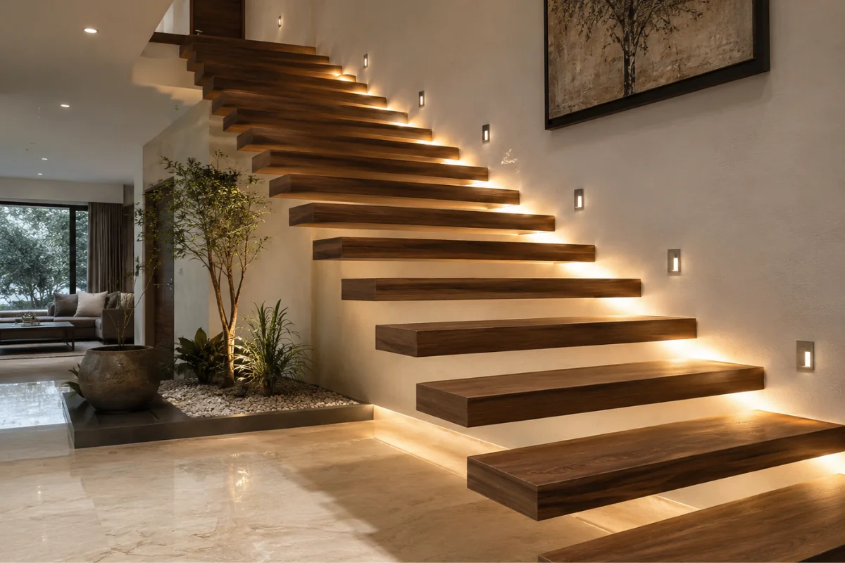 Floating Cantilevered Staircase designs