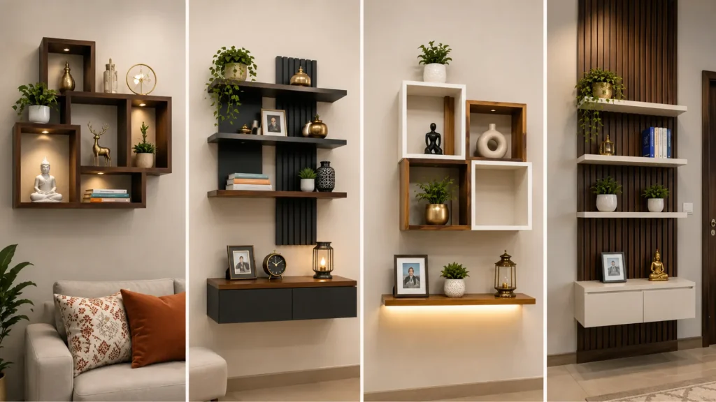 Modern-Wall-Rack-Shelf-Storage-Ideas-for-indian-homes