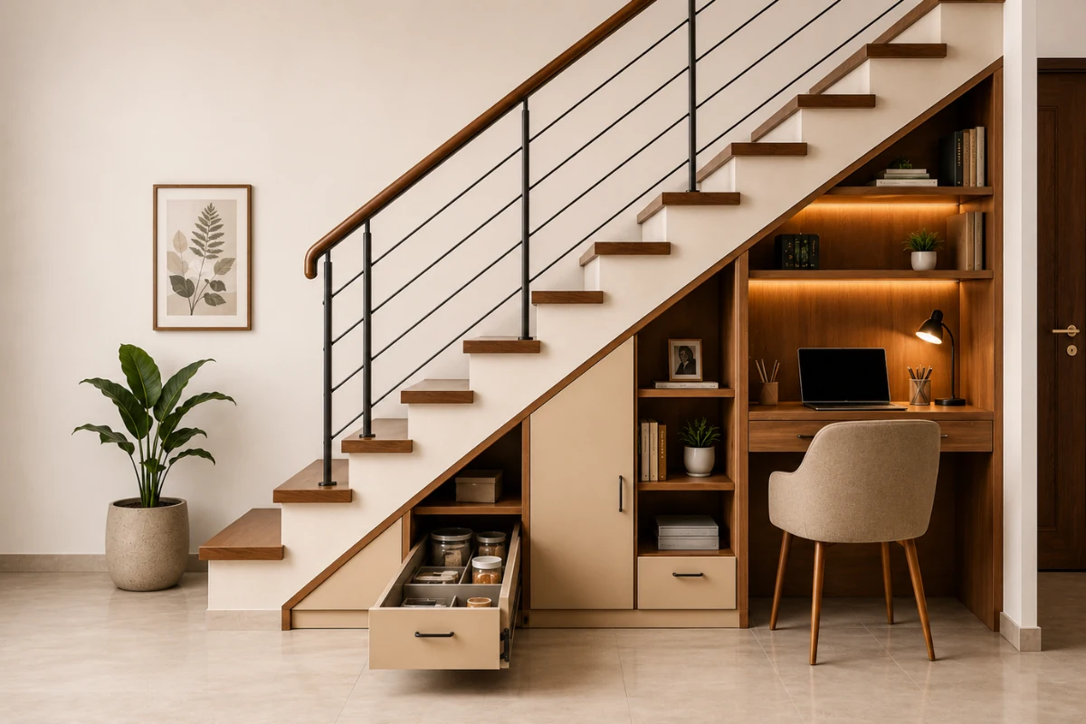 Space-Saving Staircase Design Ideas