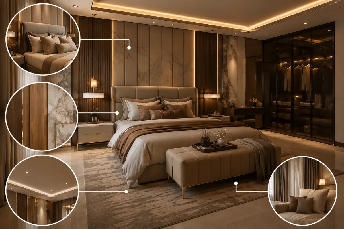 Elements For Luxury Bedroom Interior Design
