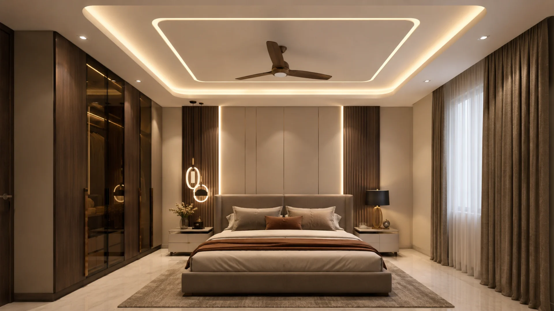 Master-bedroom-false-ceiling-design-with-rounded-ceilings
