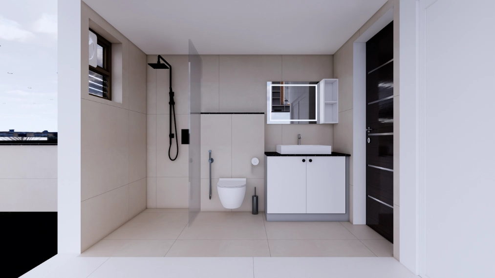 Modern-glass-partition-design-for-bathroom-shower-area