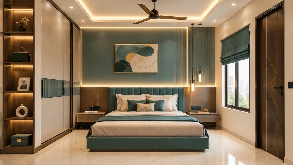 Premium-bedroom-interior-design-with-custom-wardrobe-and-decorative-wall-panel (1)