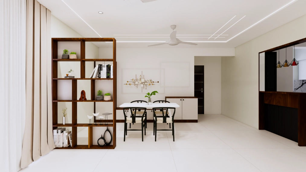 Stylish-partition-design-with-storage-unit-in-contemporary-home-in-bangalore