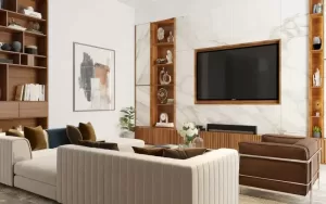 White-and-wood-themed-Living-room-design-with-L-SHAPE-SOFA-300x188