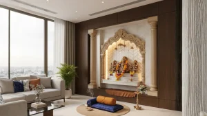 indian-style-pooja-room-design-Desk